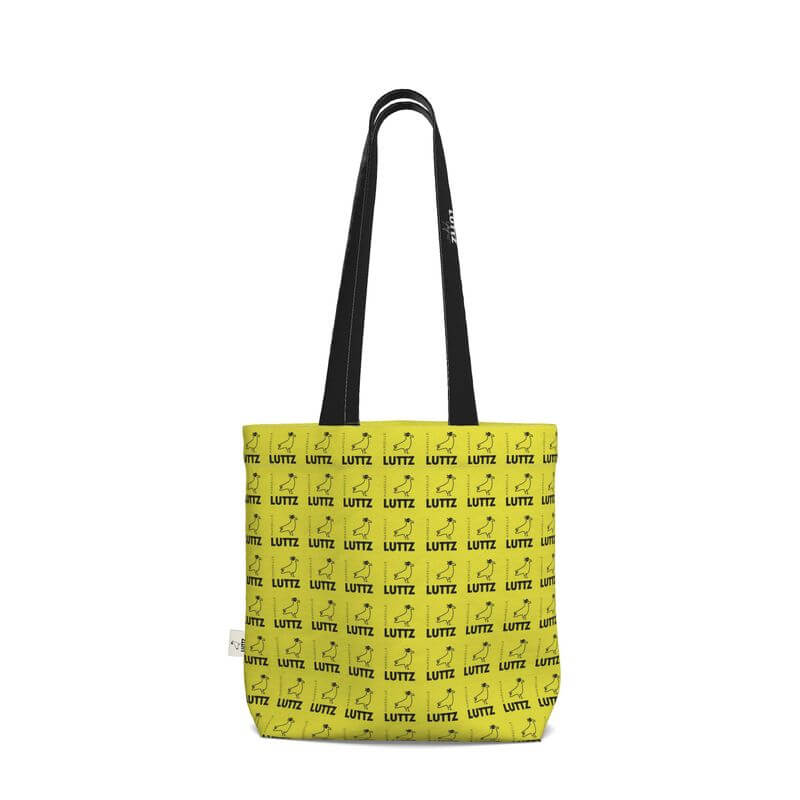 LUTTZ unicolor tote bag, unique cotton design, luxurious Mediterranean style, minimalist artwork inspired by Marseille.