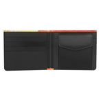 Inside view of the LUTTZ DESIGNER WALLET showcasing its practical design and storage options for money and cards.