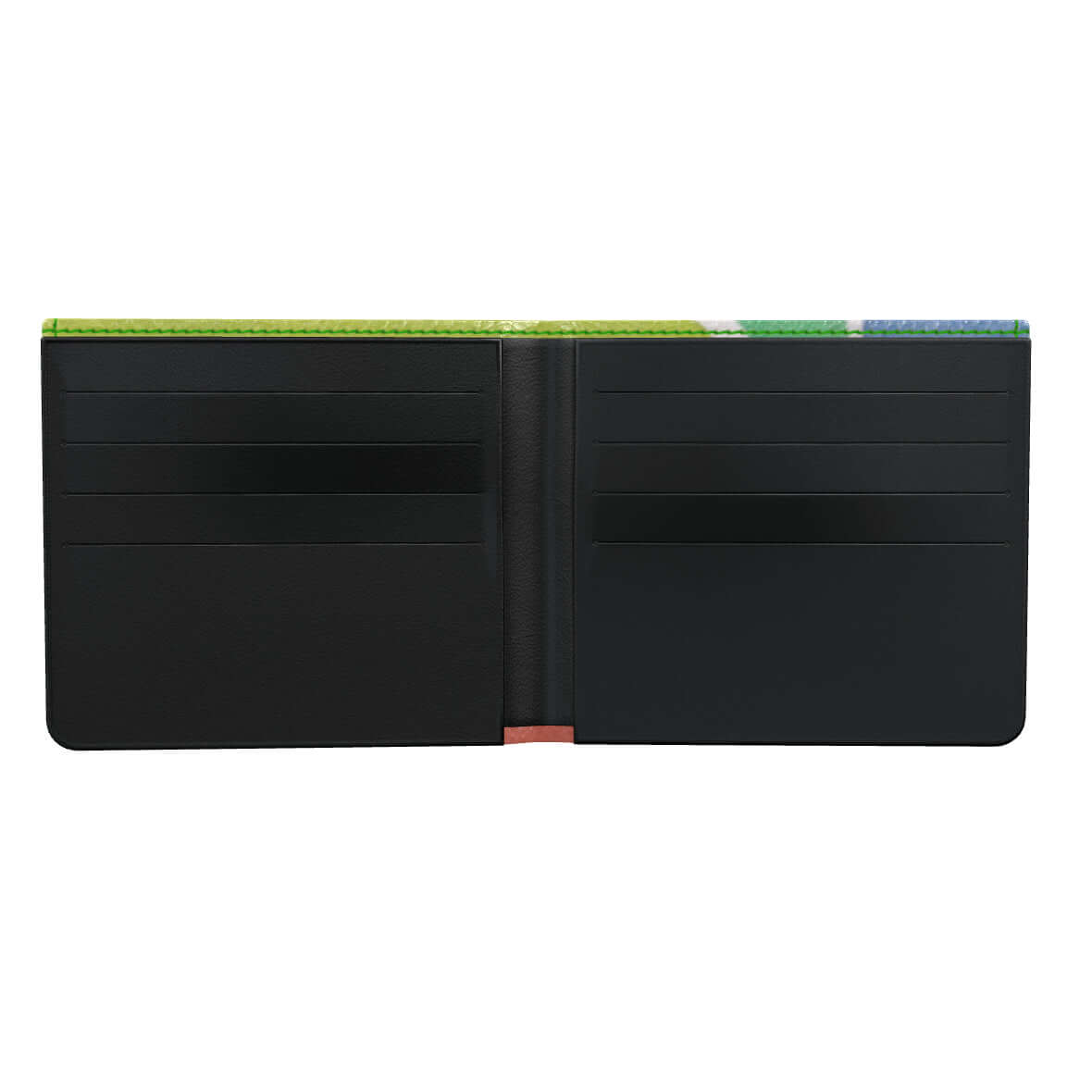 Open Luttz Designer Wallet showcasing multiple card slots and practical design for money storage.