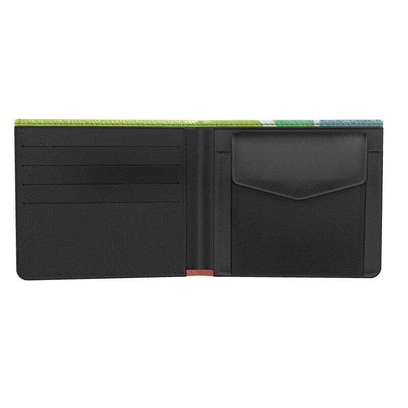LUTTZ DESIGNER WALLET interior showcasing card slots and a practical pocket for money storage.