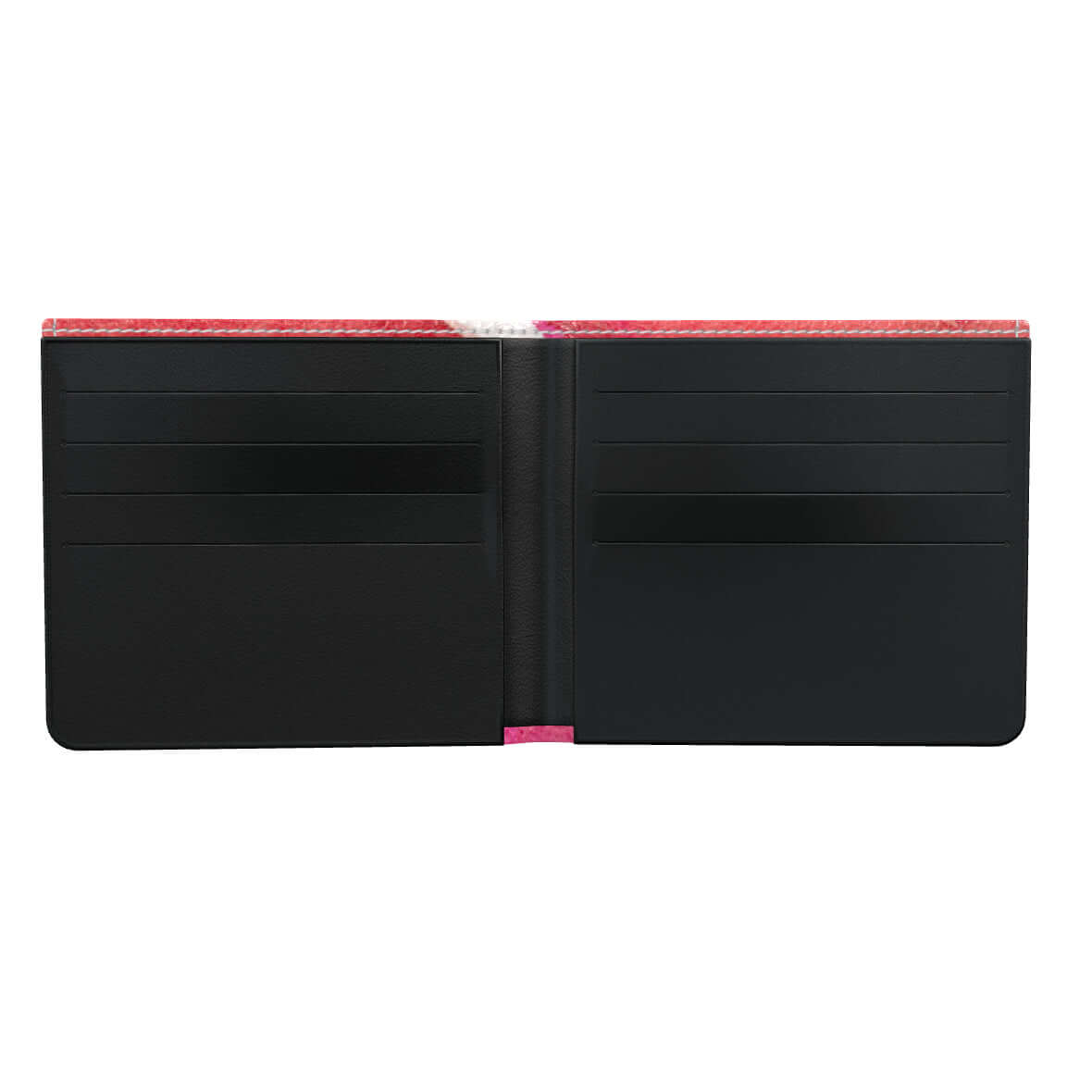 Interior view of the LUTTZ DESIGNER WALLET, featuring slots for cards and a sleek design for money storage.