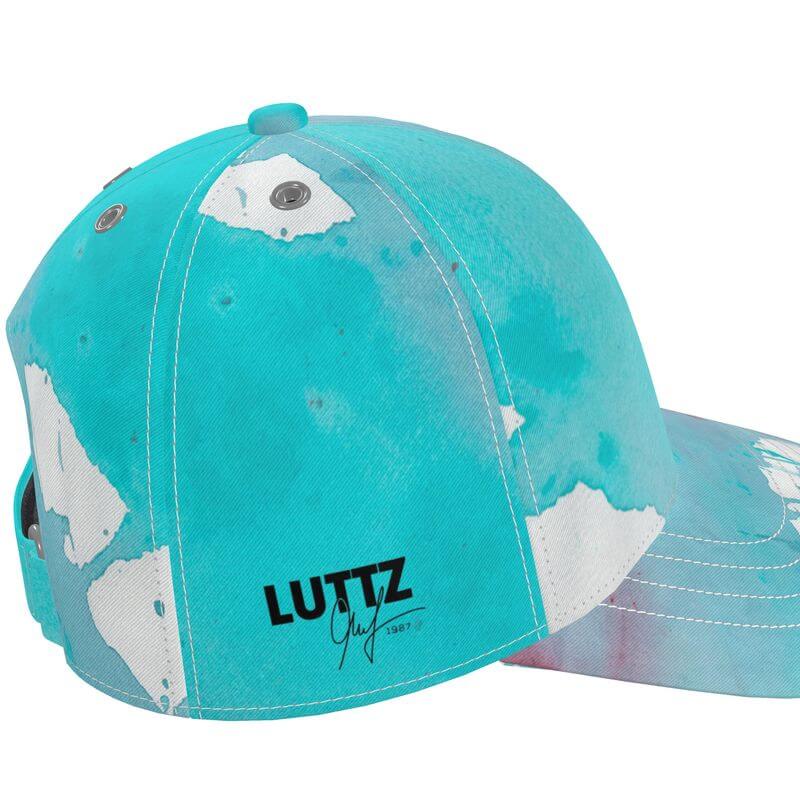 Unique LUTTZ baseball cap with Mediterranean-inspired design, a luxury designer piece from Marseille.