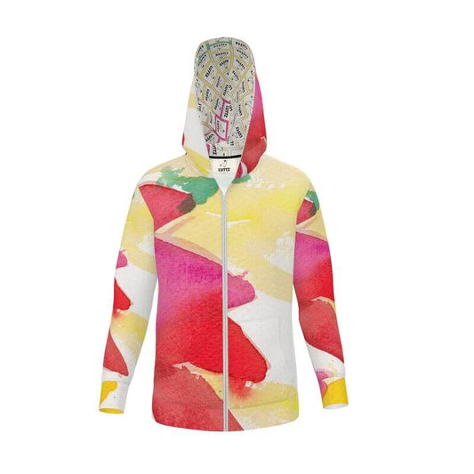 LUTTZ MARSEILLE ENERGY hoodie with vibrant watercolor design, relaxed fit, unisex, perfect for streetwear enthusiasts.