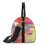 Luxury PRIMAVERA SMALL bag by LUTTZ, featuring abstract painting design, inspired by the Mediterranean and handcrafted from Nappa leather.