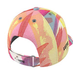 Unique designer baseball cap by LUTTZ, featuring Mediterranean fabric design inspired by the South of France.