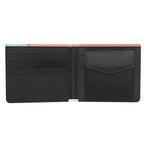 Inside view of SCALA DEI TURCHI LUTTZ DESIGNER WALLET, featuring card slots and a sleek design for practicality.