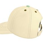 Unique unicolor designer baseball cap from Marseille, elegant minimalistic style inspired by Mediterranean colors.