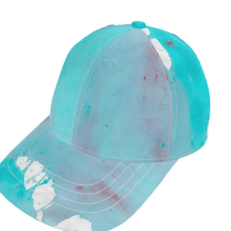 Luxury baseball cap from LUTTZ; unique Mediterranean design, inspired by the south of France, like an abstract artwork.