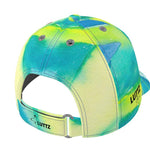 Handcrafted LUTTZ baseball cap features a unique Mediterranean fabric design, inspired by the south of France.