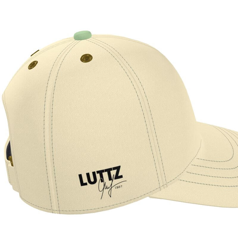 Luxury unicolor baseball cap from LUTTZ, designed as a unique and elegant piece inspired by the Mediterranean.