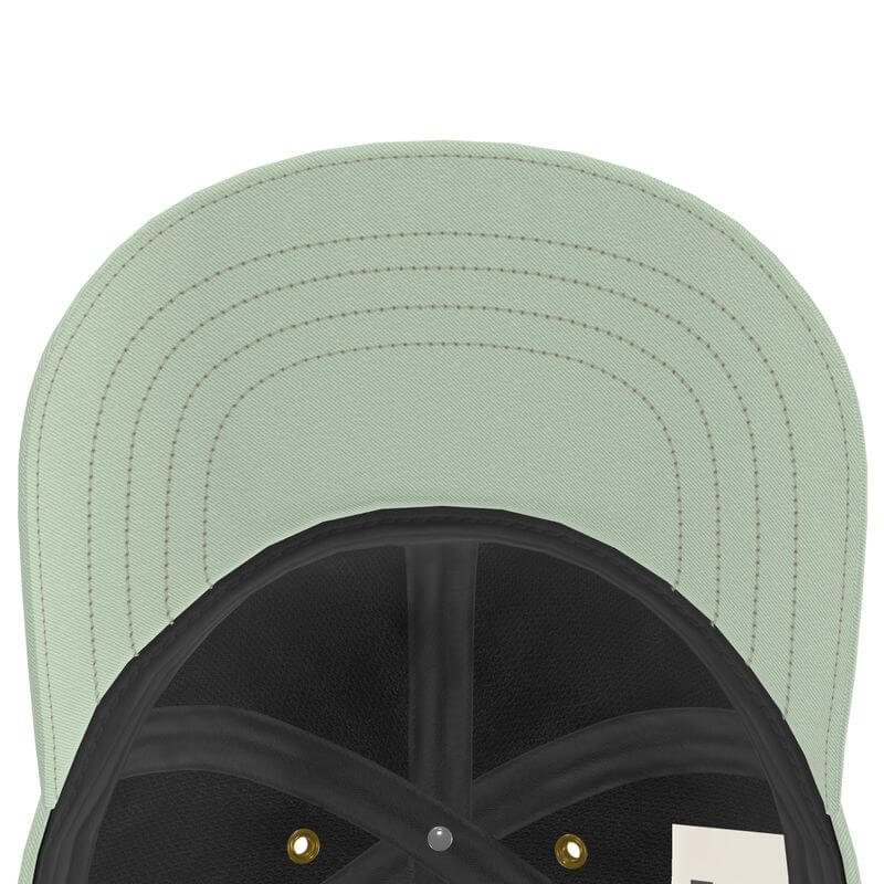 Unique luxury baseball cap, handcrafted with exceptional design, resembling an abstract artwork.