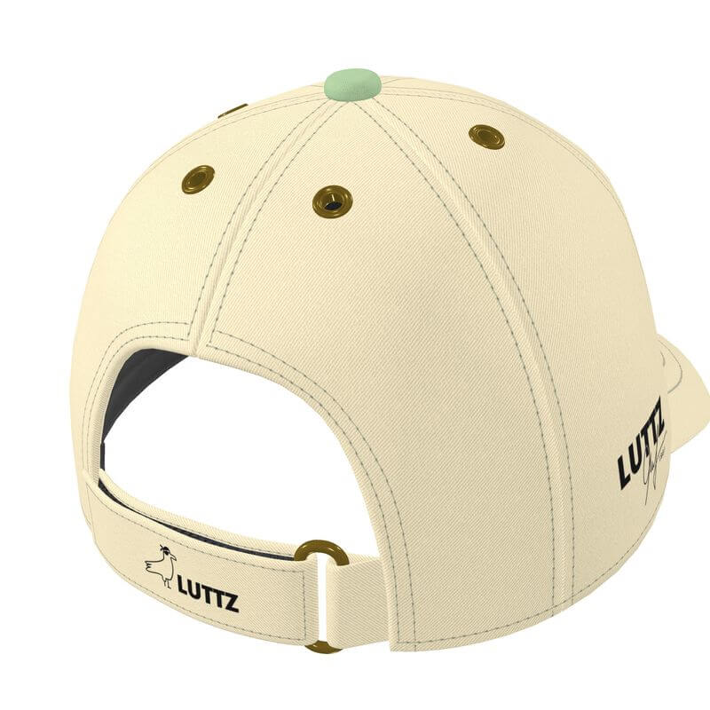 Luxury unicolor baseball cap from LUTTZ, inspired by the south of France, featuring unique design and minimalistic elegance.