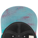 Unique luxury baseball cap with Mediterranean fabric design, inspired by the south of France, from Marseille.